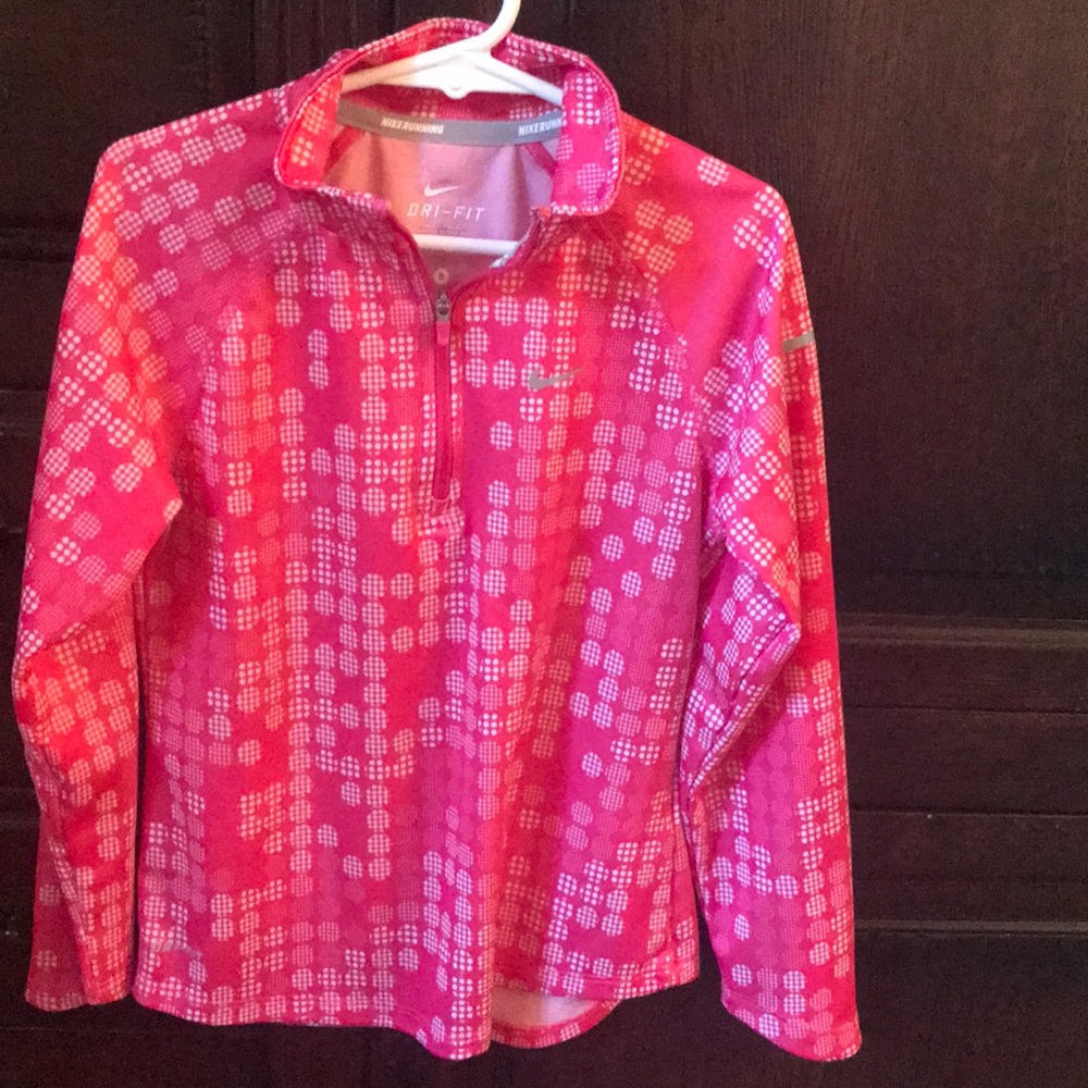Girls Nike 3 quarter zip top